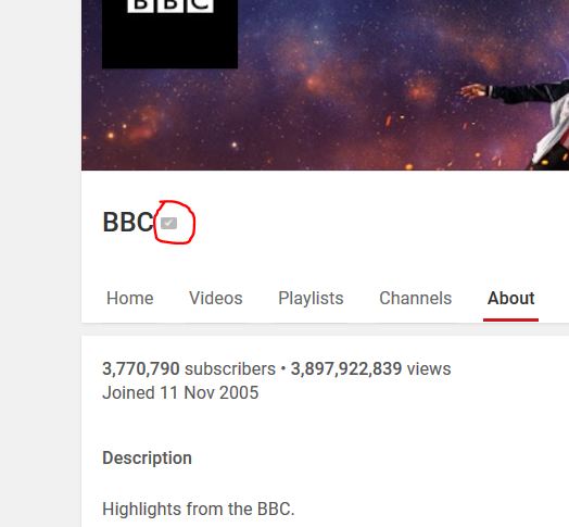 BBC YouTube page